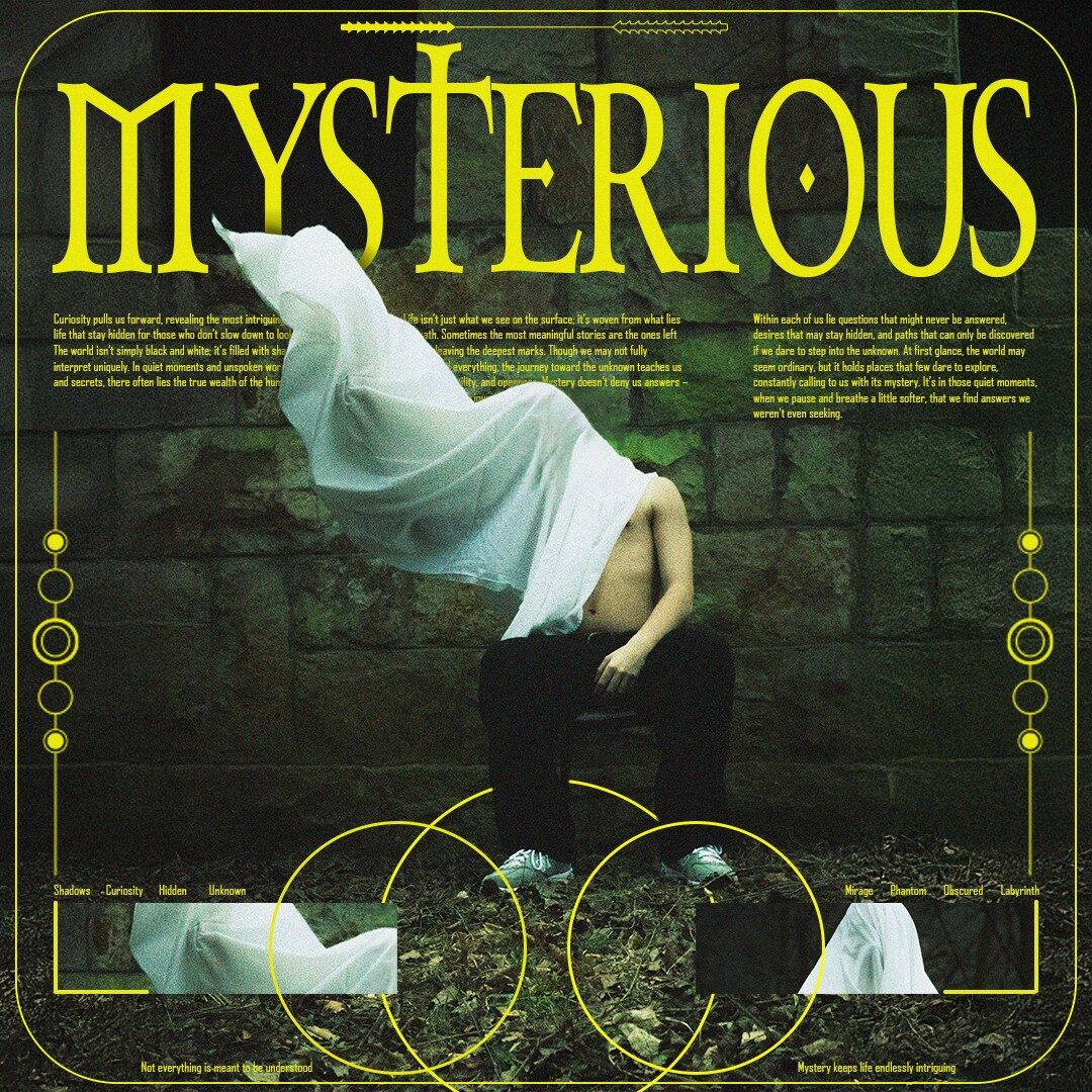Mysterious — Editorial design