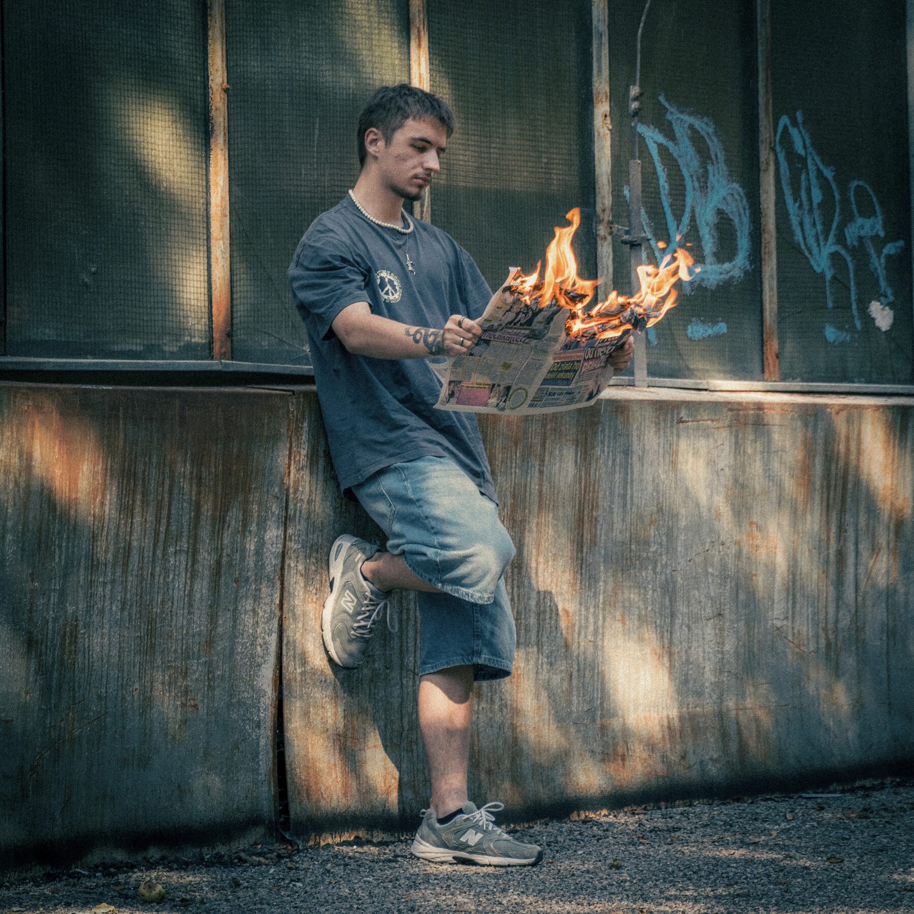 Burning News — Concept photography